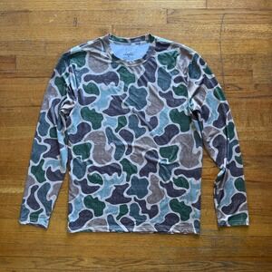 George Men's Long Sleeve Camo Print Casual Athletic T-Shirt Size‎ M